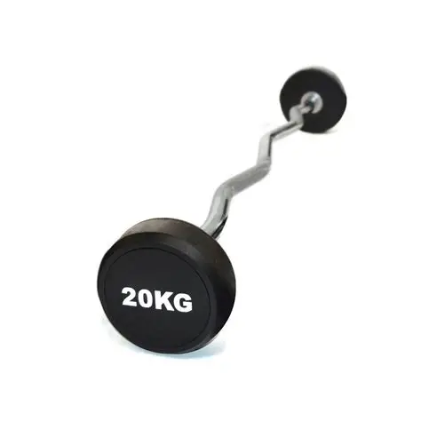 Imagen de BARRA C/PESO FIJO 20KG CURVO