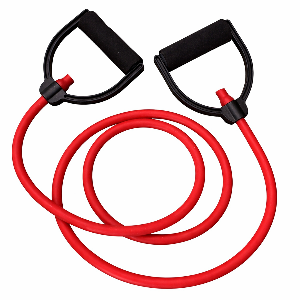 Imagen de BANDA ELASTICA C/AGARRE ROJO 15LBS
