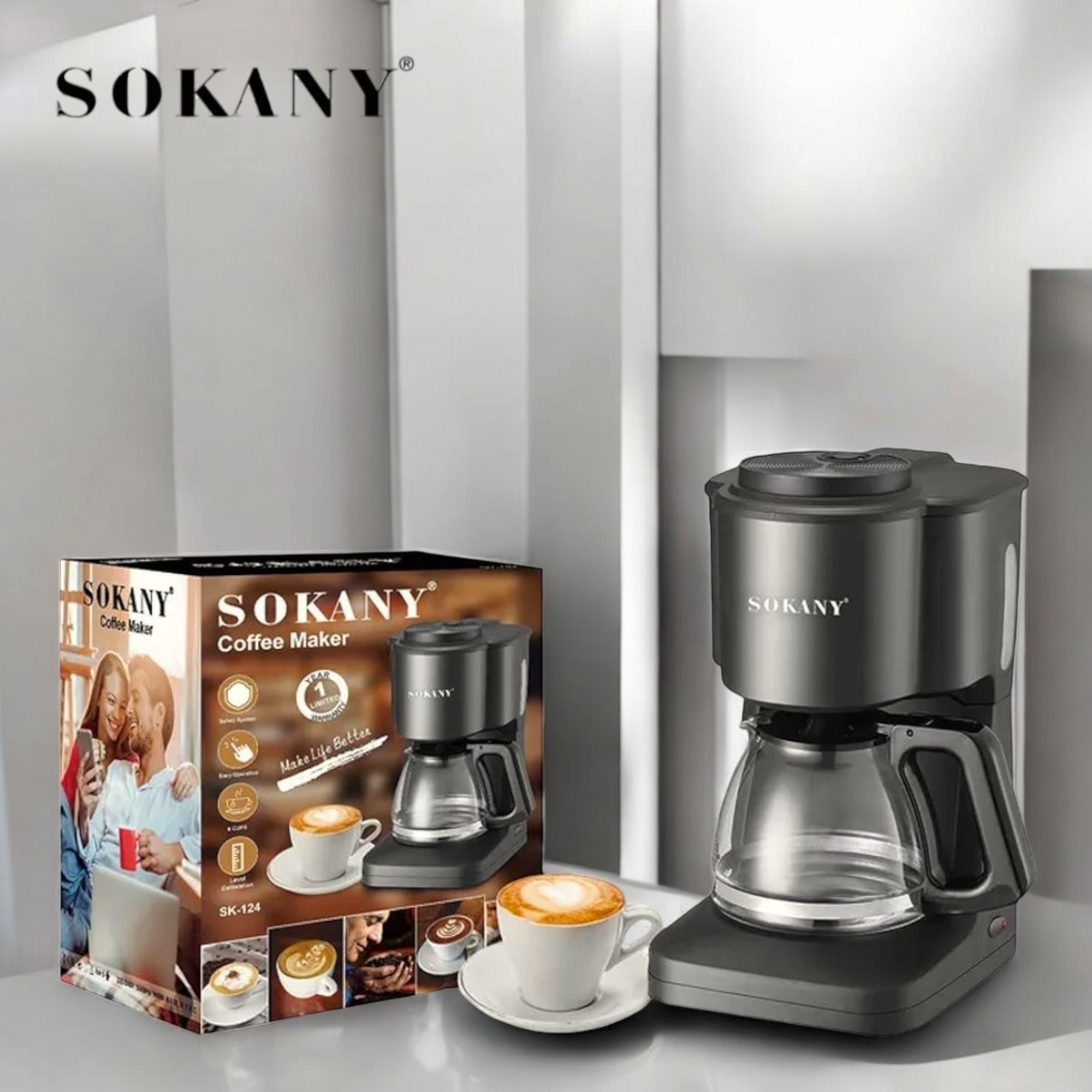 Imagen de CAFETERA SOKANY SK-1121