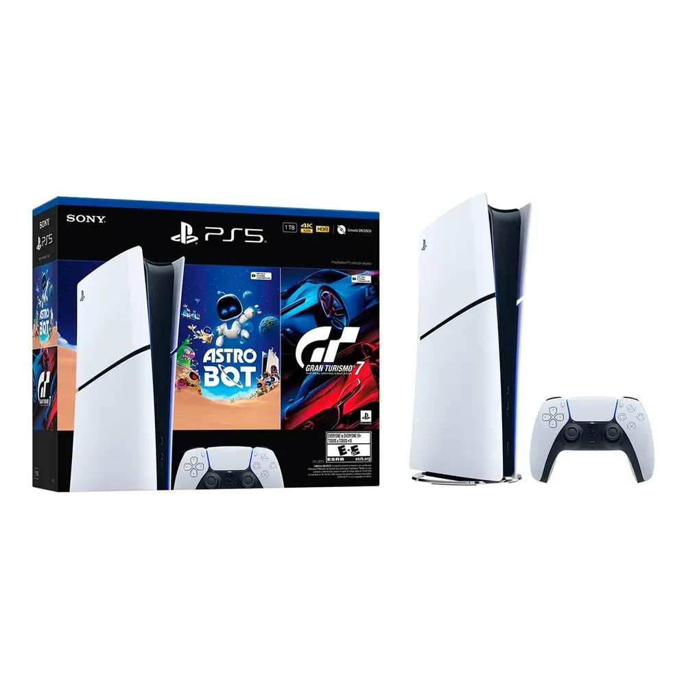 Imagen de CONSOLA DE JUEGO SONY PS5 DISCO SLIM 1TB GRAN TURISMO7