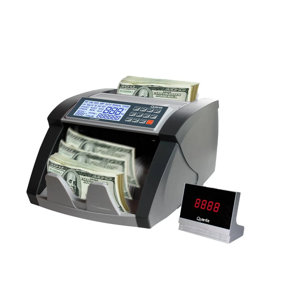 Imagen de CONTADOR DE BILLETES QUANTA QTCDD20 2LCD/220V