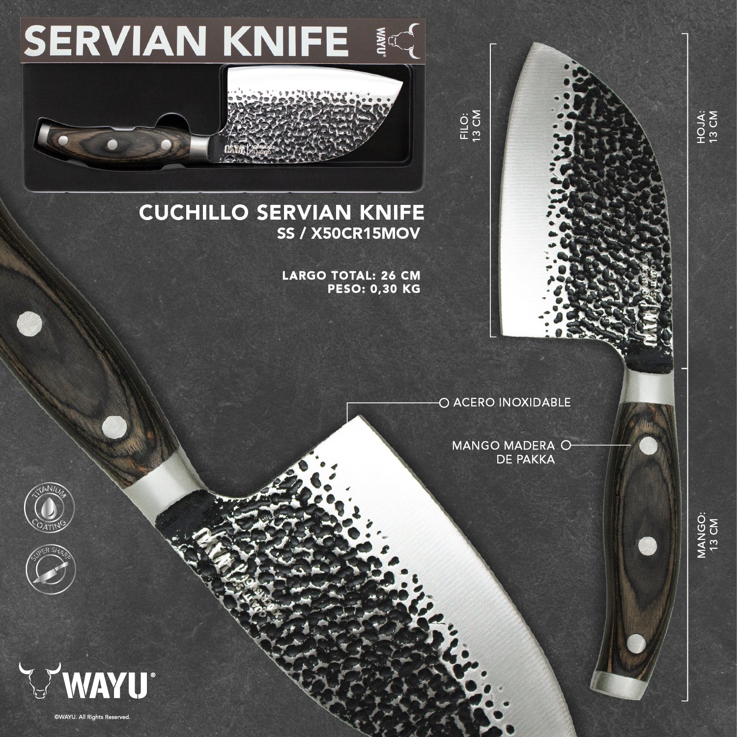 Imagen de CUCHILLO WAYU HAMMER SERBIAN 8753