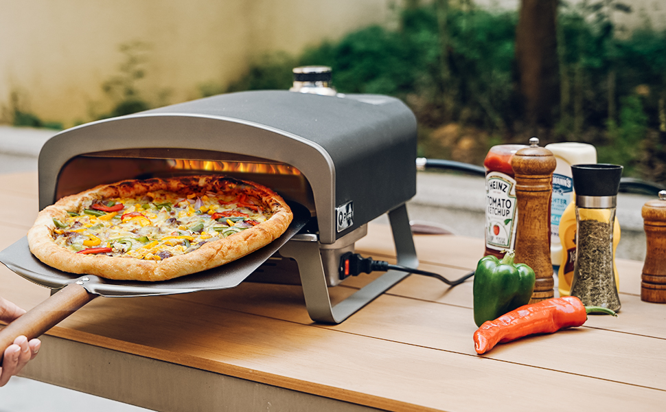 Imagen de HORNO P/PIZZA XION A GAS GIRA.MANUAL PIEDRA/PALA/34X35CM