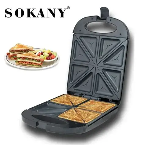 Imagen de SANDWICHERA SOKANY 4 PANES KJ-126B
